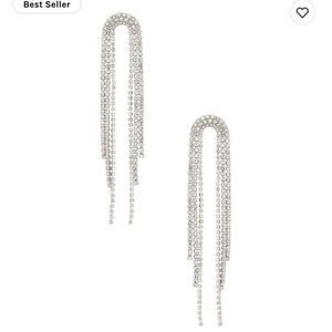 Rhinestone  drop earrings M46